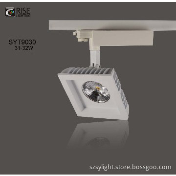 White fishing square LED Track Light with CE RoHS 30w/40w